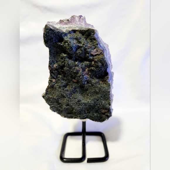 Reserved Amethyst on Pin Stand Crystals & Stones Display Boho Home Decor - Picture 4 of 8